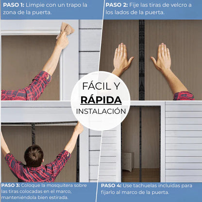 Puerta Magnética Anti Mosquitos – Mantén tu hogar libre de insectos🦟