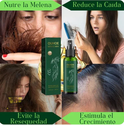 Detén la caída y recupera tu cabello con OUHOE Tonico Capilar🌿