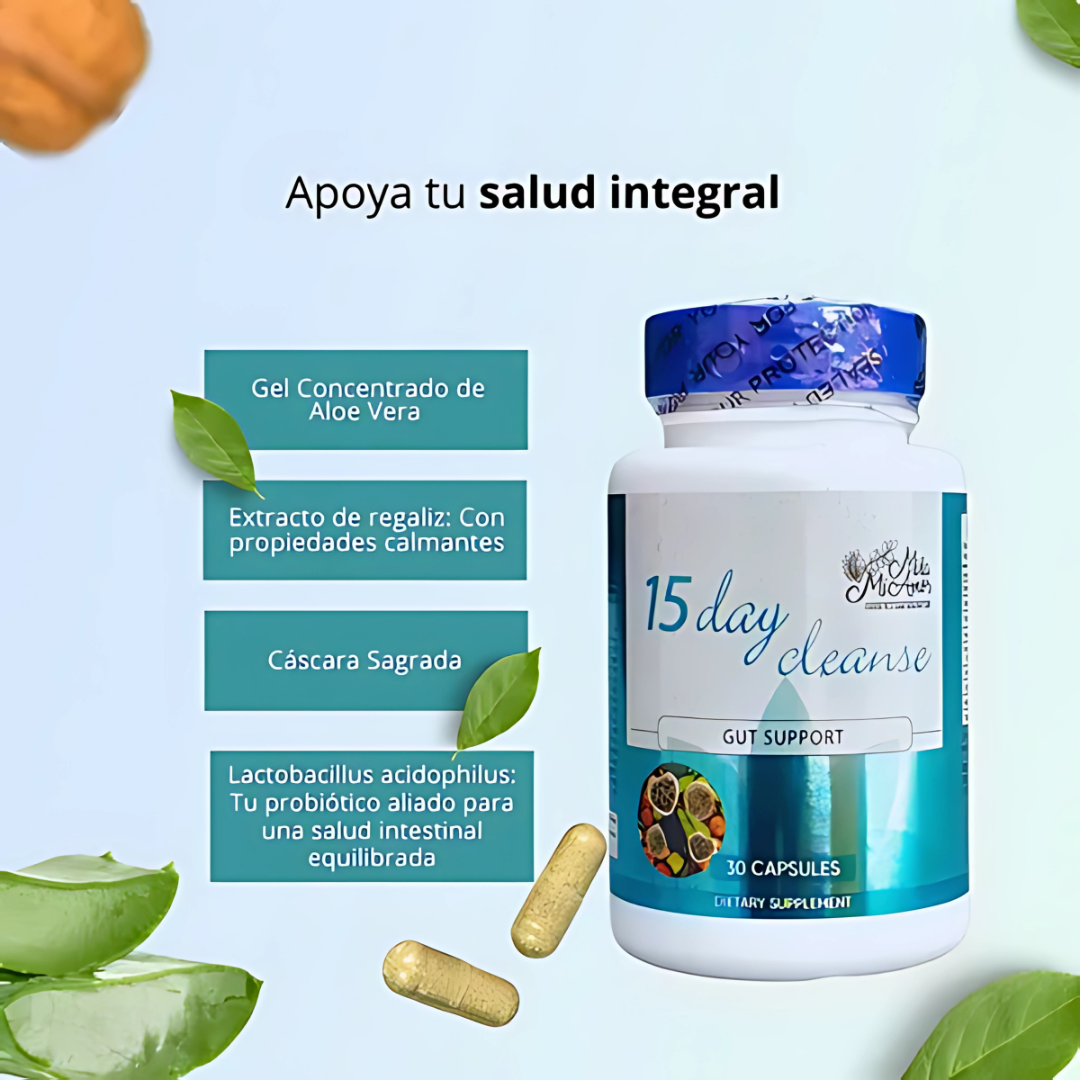 🌿 15 DAY CLEANSE – Limpieza Natural en 15 Días