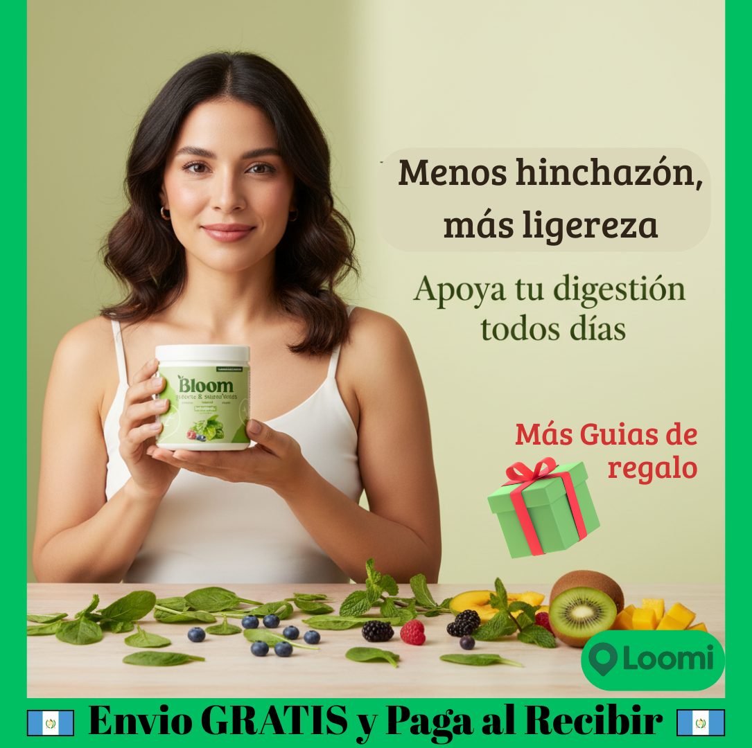 Si te sentís inflamada, pesada o sin energía… El BLOOM es para vos