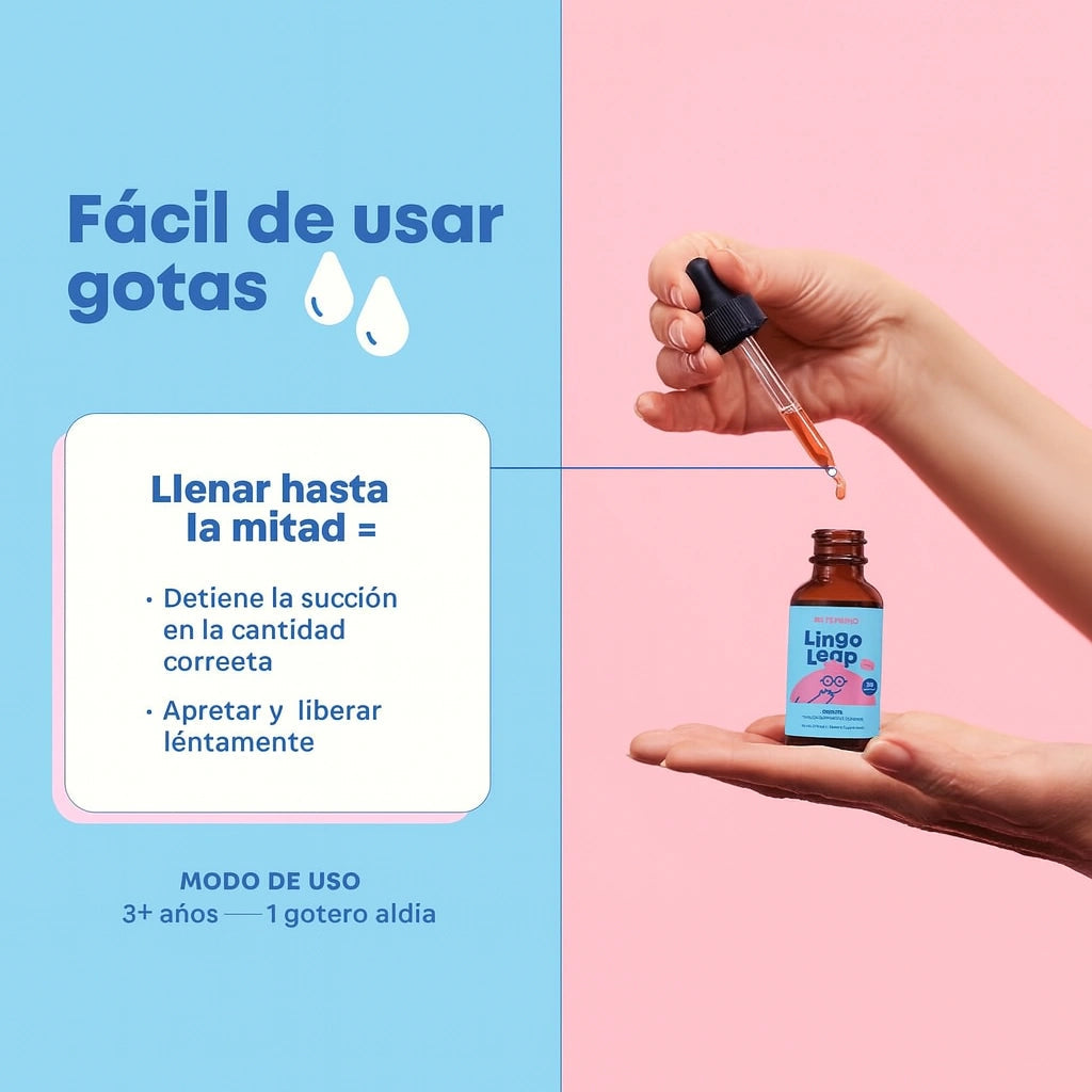 LINGO LEAP, GOTAS QUE POTENCIA EL HABLA Y LA MENTE DE TUS NIÑOS🎯✨
