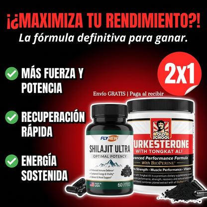 COMBO SHILJIT ULTRA + TURKESTERONE: Potencia y Vitalidad