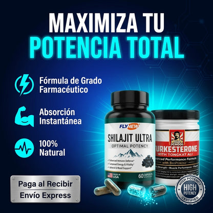 COMBO SHILJIT ULTRA + TURKESTERONE: Potencia y Vitalidad