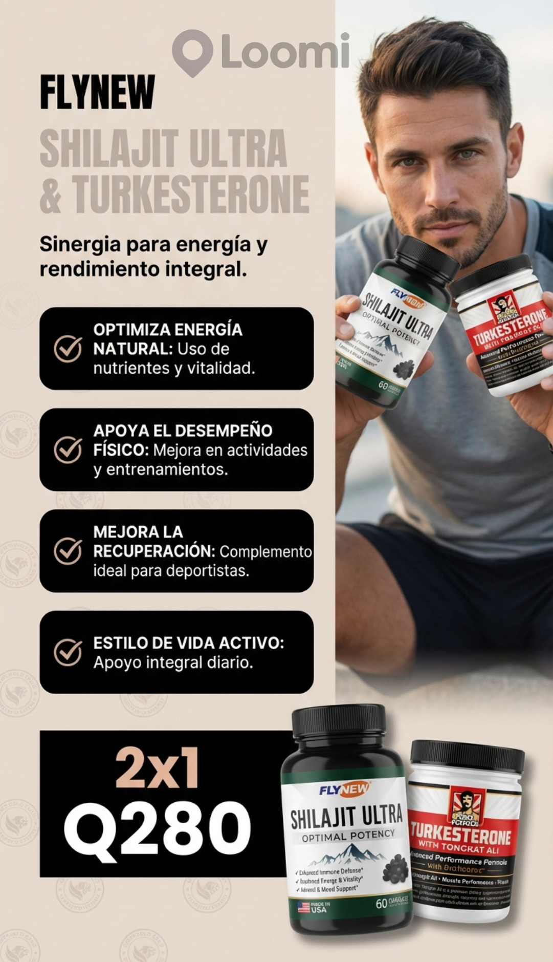COMBO SHILJIT ULTRA + TURKESTERONE: Potencia y Vitalidad
