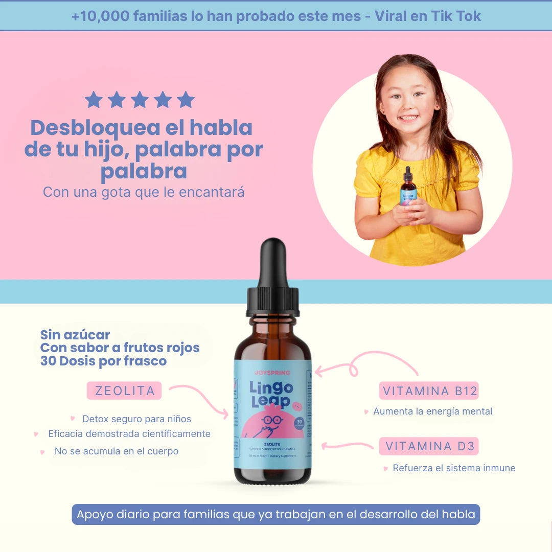 LINGO LEAP, GOTAS QUE POTENCIA EL HABLA Y LA MENTE DE TUS NIÑOS🎯✨