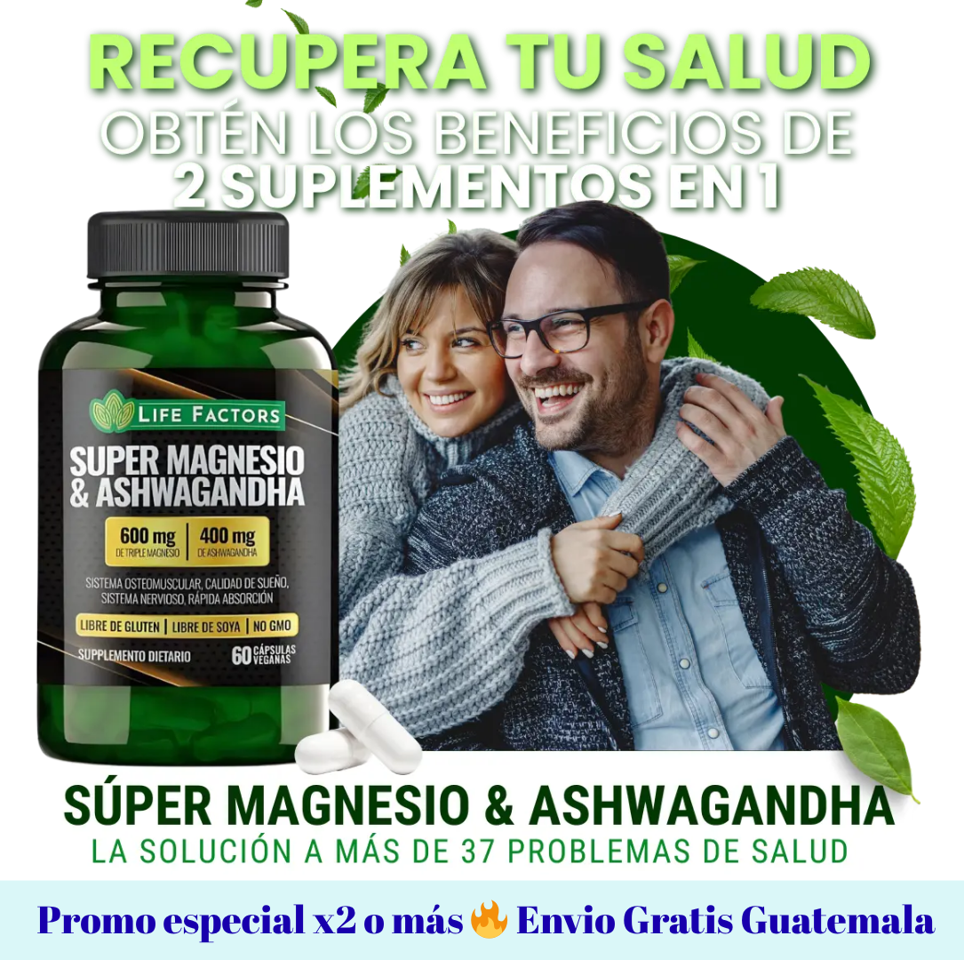 SUPER MAGNESIO & ASHWAGANDHA X 60 CAPS