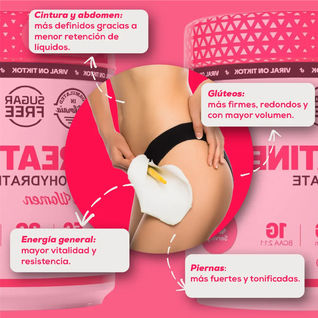 💪 Creatina Monohidratada Para Mujeres — Energía, Tono y Cuerpo Firme 💕
