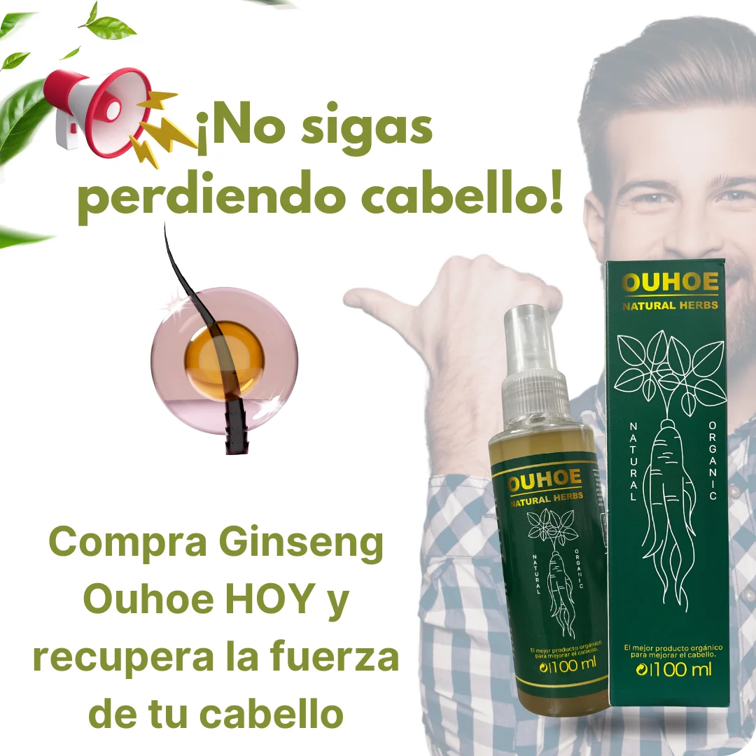 Detén la caída y recupera tu cabello con OUHOE Tonico Capilar🌿