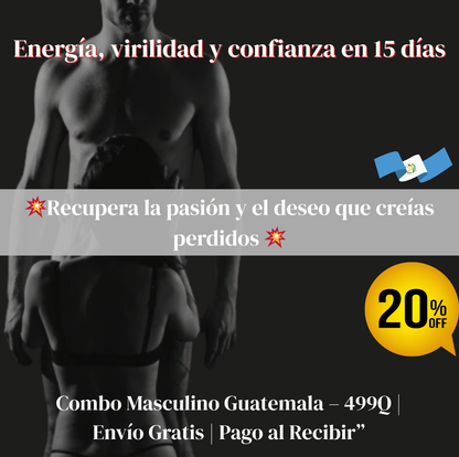 💪 COMBO VITALIDAD MASCULINA 3 EN 1