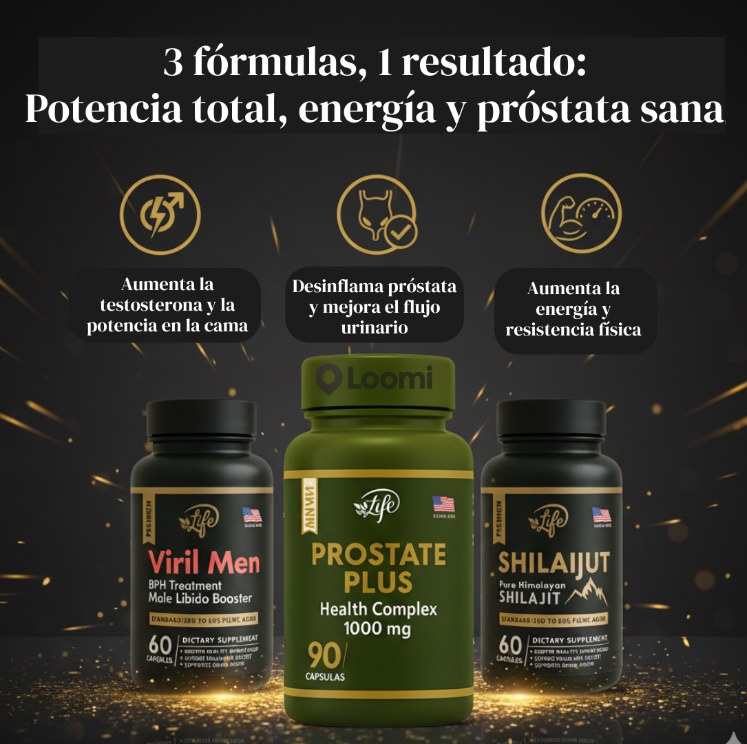 💪 COMBO VITALIDAD MASCULINA 3 EN 1