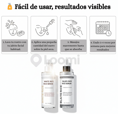 COMBO EXFOLIANT BLACK RICE , WHITE RICE