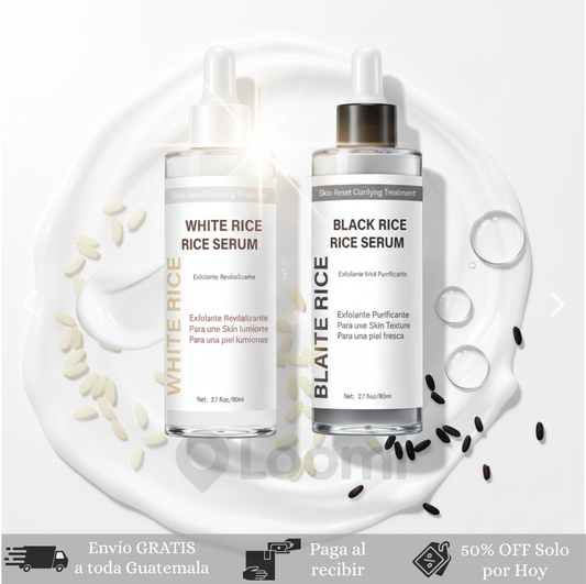 COMBO EXFOLIANT BLACK RICE , WHITE RICE